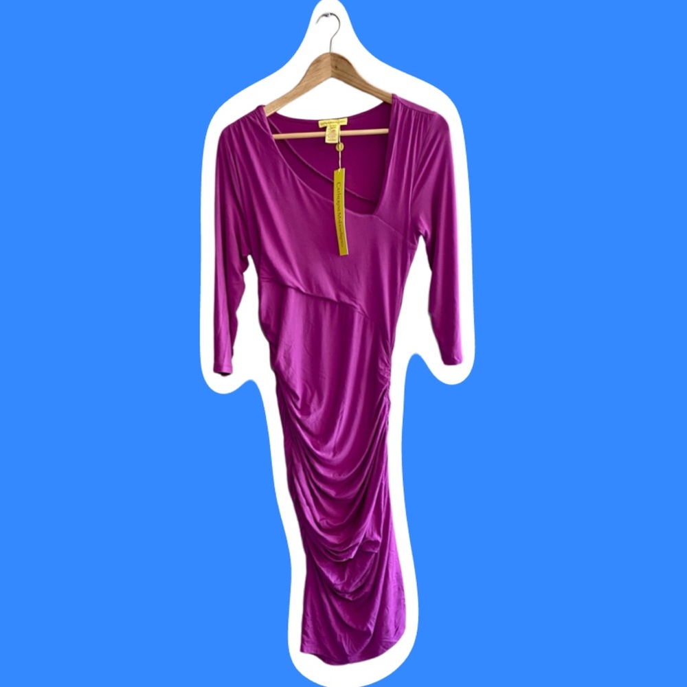 NWT Catherine Malandrino Casual Ankle Length Fuschia Dress